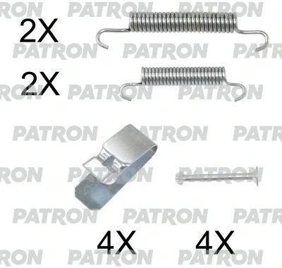 Комплектующие, тормозная колодка PATRON PSRK0238