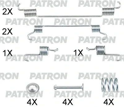 Комплектующие, тормозная колодка PATRON PSRK0249
