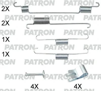 Комплектующие, тормозная колодка PATRON PSRK0254