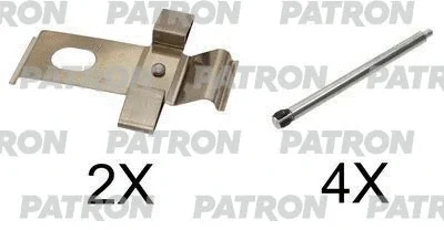 PSRK1096 PATRON Комплектующие, колодки дискового тормоза