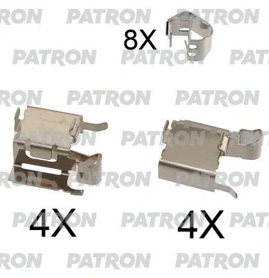 PSRK1104 PATRON Комплектующие, колодки дискового тормоза