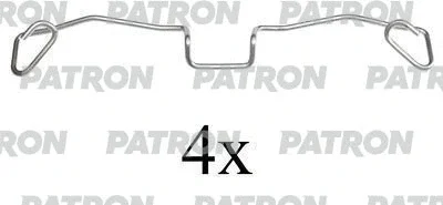 PSRK1121 PATRON Комплектующие, колодки дискового тормоза