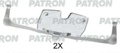 Комплектующие, колодки дискового тормоза PATRON PSRK1146