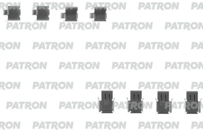 Комплектующие, колодки дискового тормоза PATRON PSRK1213