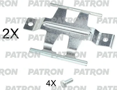 PSRK1237 PATRON Комплектующие, колодки дискового тормоза
