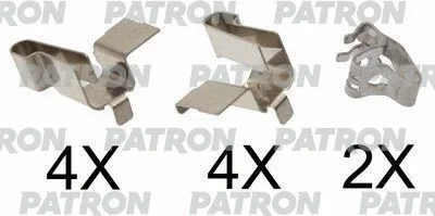 Комплектующие, колодки дискового тормоза PATRON PSRK1238