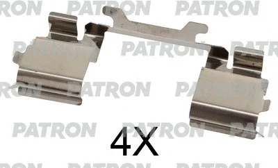 Комплектующие, колодки дискового тормоза PATRON PSRK1276