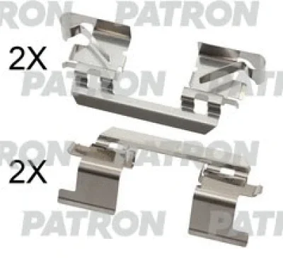 Комплектующие, колодки дискового тормоза PATRON PSRK1302