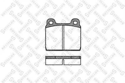 Комплект тормозных колодок, дисковый тормоз STELLOX 013 020-SX