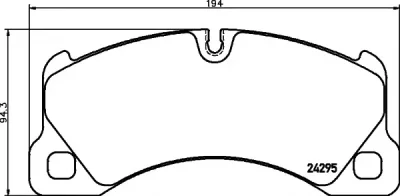 8DB 355 012-641 BEHR/HELLA/PAGID Тормозные колодки