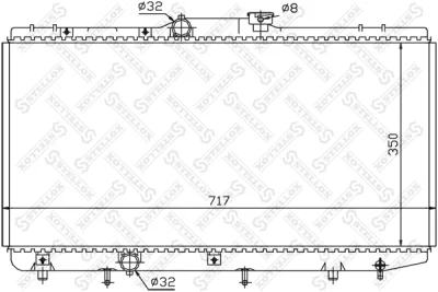 10-25156-SX STELLOX Радиатор, охлаждение двигателя