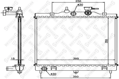 10-25298-SX STELLOX Радиатор, охлаждение двигателя