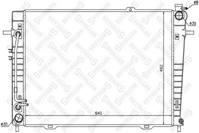 10-25316-SX STELLOX Радиатор, охлаждение двигателя