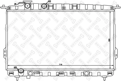 10-25344-SX STELLOX Радиатор, охлаждение двигателя