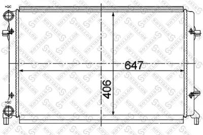 10-25365-SX STELLOX Радиатор, охлаждение двигателя