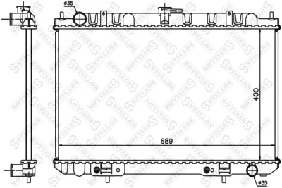 10-25397-SX STELLOX Радиатор, охлаждение двигателя