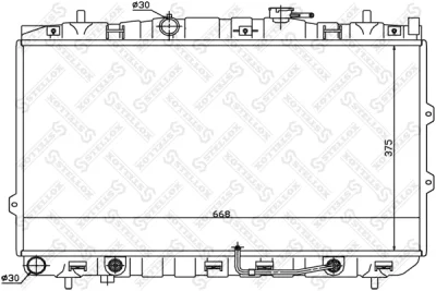 10-25468-SX STELLOX Радиатор, охлаждение двигателя