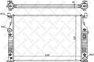 10-25877-SX STELLOX Радиатор, охлаждение двигателя