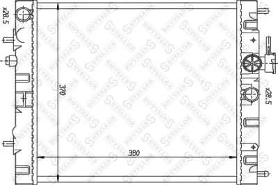 10-25984-SX STELLOX Радиатор, охлаждение двигателя