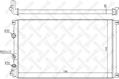 10-26179-SX STELLOX Радиатор, охлаждение двигателя