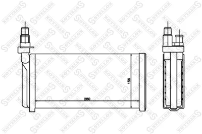 10-35052-SX STELLOX Теплообменник, отопление салона