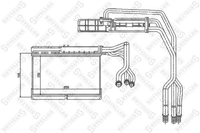 Теплообменник, отопление салона STELLOX 10-35073-SX