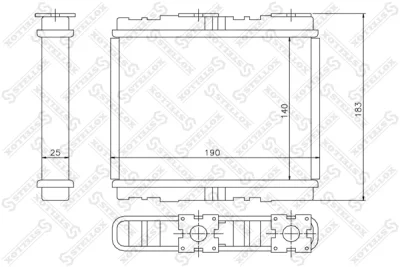 Теплообменник, отопление салона STELLOX 10-35094-SX