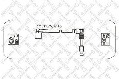 Комплект проводов зажигания STELLOX 10-38571-SX