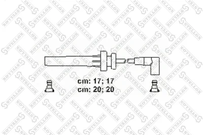 10-38589-SX STELLOX Комплект проводов зажигания