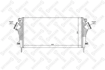 10-40209-SX STELLOX Интеркулер