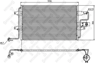 10-45011-SX STELLOX Конденсатор, кондиционер