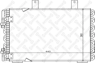 Конденсатор, кондиционер STELLOX 10-45047-SX