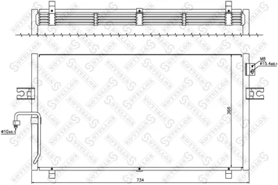 10-45139-SX STELLOX Конденсатор, кондиционер