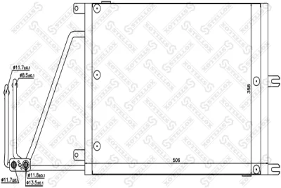 10-45143-SX STELLOX Конденсатор, кондиционер