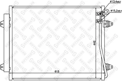 10-45164-SX STELLOX Конденсатор, кондиционер