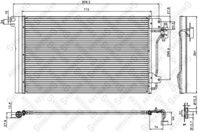 Конденсатор, кондиционер STELLOX 10-45167-SX