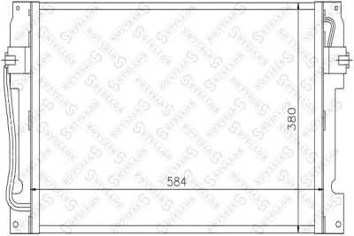 Конденсатор, кондиционер STELLOX 10-45168-SX