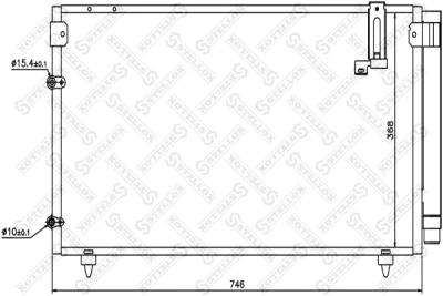 Конденсатор, кондиционер STELLOX 10-45531-SX