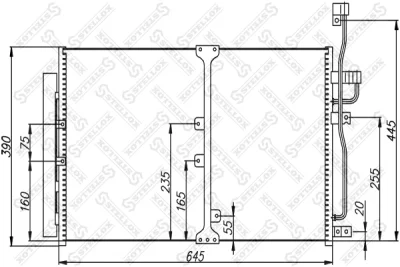 10-45608-SX STELLOX Конденсатор, кондиционер