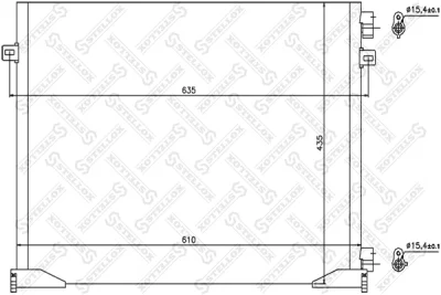 10-45635-SX STELLOX Конденсатор, кондиционер