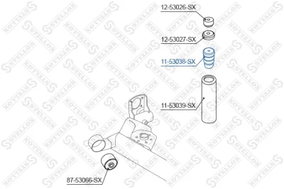 Буфер, амортизация STELLOX 11-53038-SX