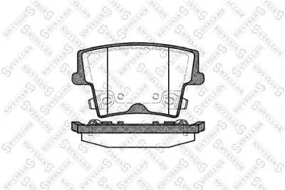 Комплект тормозных колодок, дисковый тормоз STELLOX 1138 008-SX