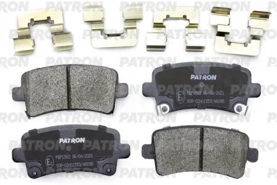 PBP1562 PATRON Комплект тормозных колодок, дисковый тормоз