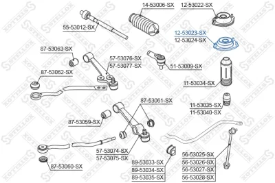 12-53023-SX STELLOX Опора стойки амортизатора