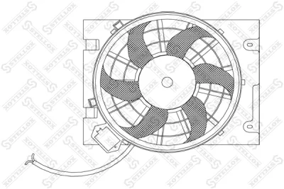 Вентилятор, охлаждение двигателя STELLOX 29-99265-SX