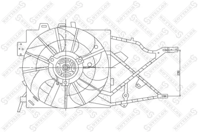 29-99304-SX STELLOX Вентилятор, охлаждение двигателя