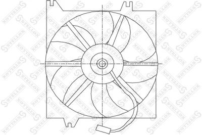 Вентилятор, охлаждение двигателя STELLOX 29-99401-SX
