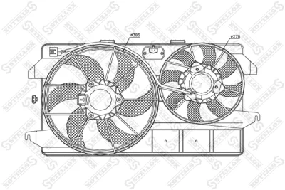 29-99440-SX STELLOX Вентилятор, охлаждение двигателя