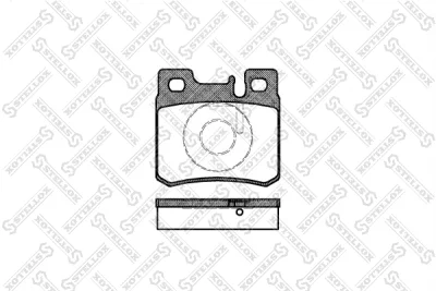 Комплект тормозных колодок, дисковый тормоз STELLOX 293 020B-SX