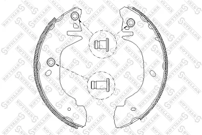 Комплект тормозных колодок STELLOX 316 101-SX